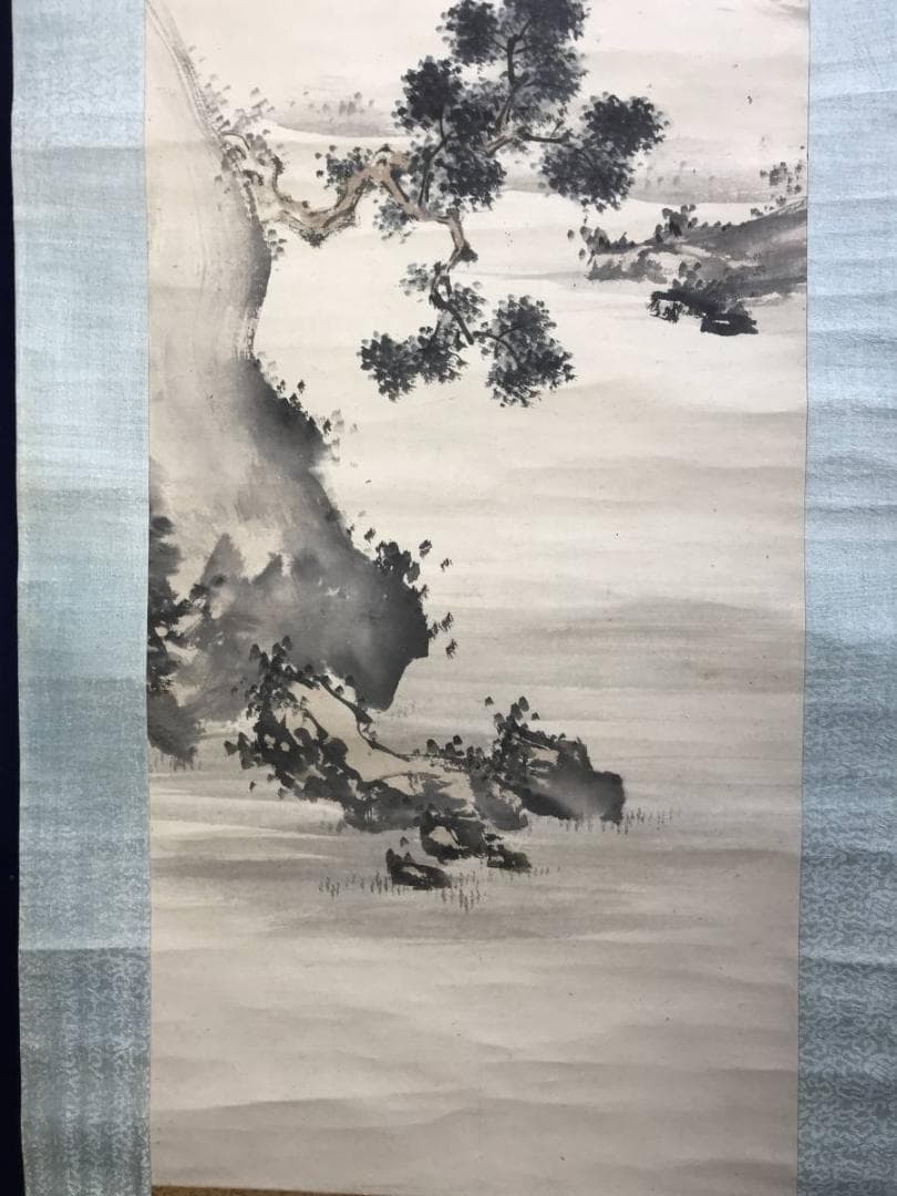 真作/百々廣年/百錬祇翁禅師/山水/三幅対/江戸後期/掛軸/名家伝来AE-289