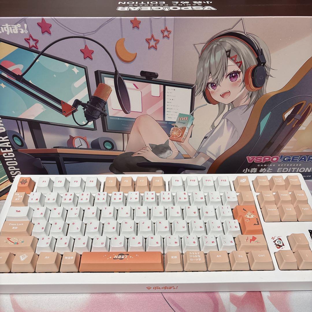 VSPO! GEAR ゲーミングキーボード 小森めと Edition