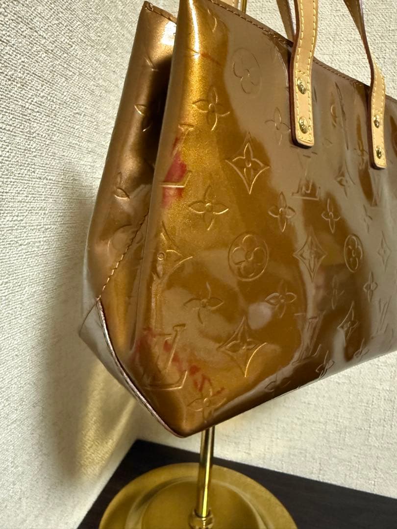 優　片面色移りLouis Vuitton ブロンズ ヴェルニ リードPM