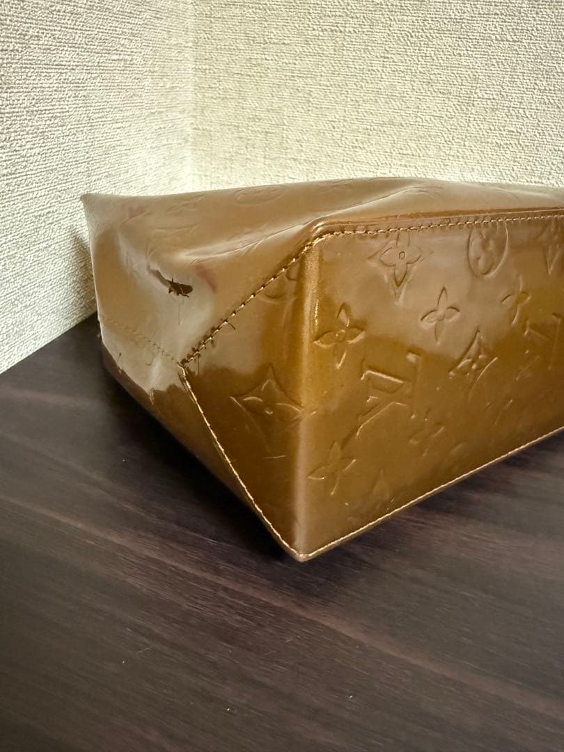 優　片面色移りLouis Vuitton ブロンズ ヴェルニ リードPM