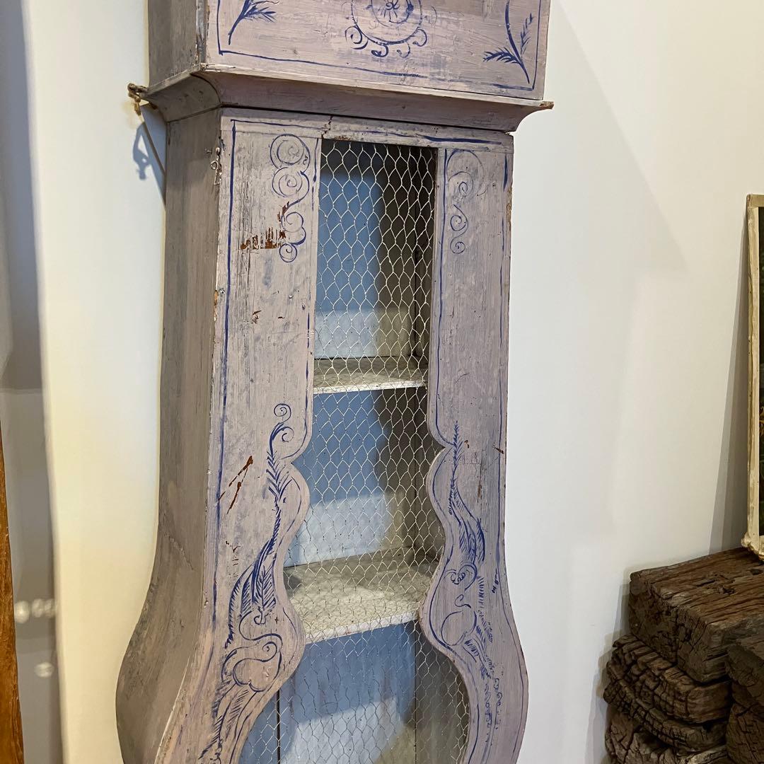 フランス　アンティークキャビネット　鳥小屋風