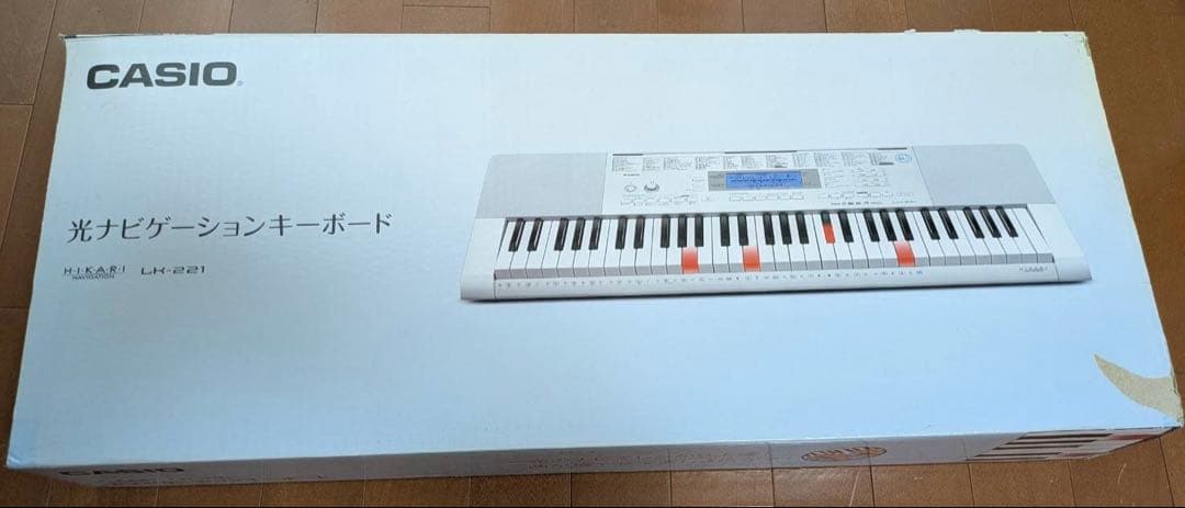 CASIO LK-221 光る鍵盤 マイク付き 電子ピアノ キーボード 楽器
