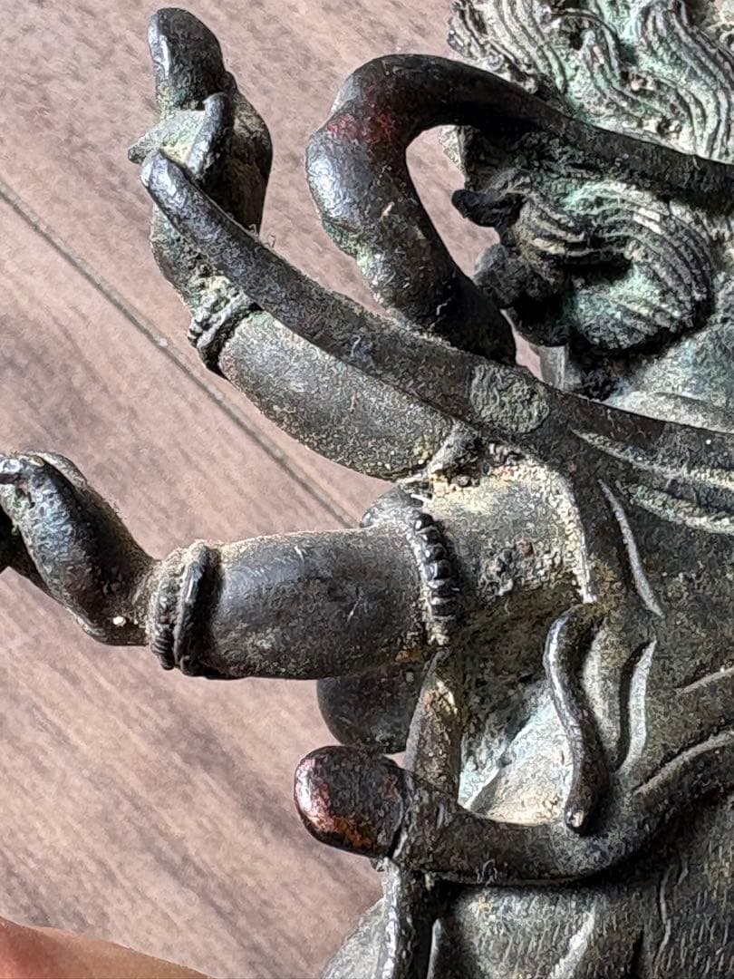 チベット仏教 マハーカーラ像　旧藏 清時代 古銅製