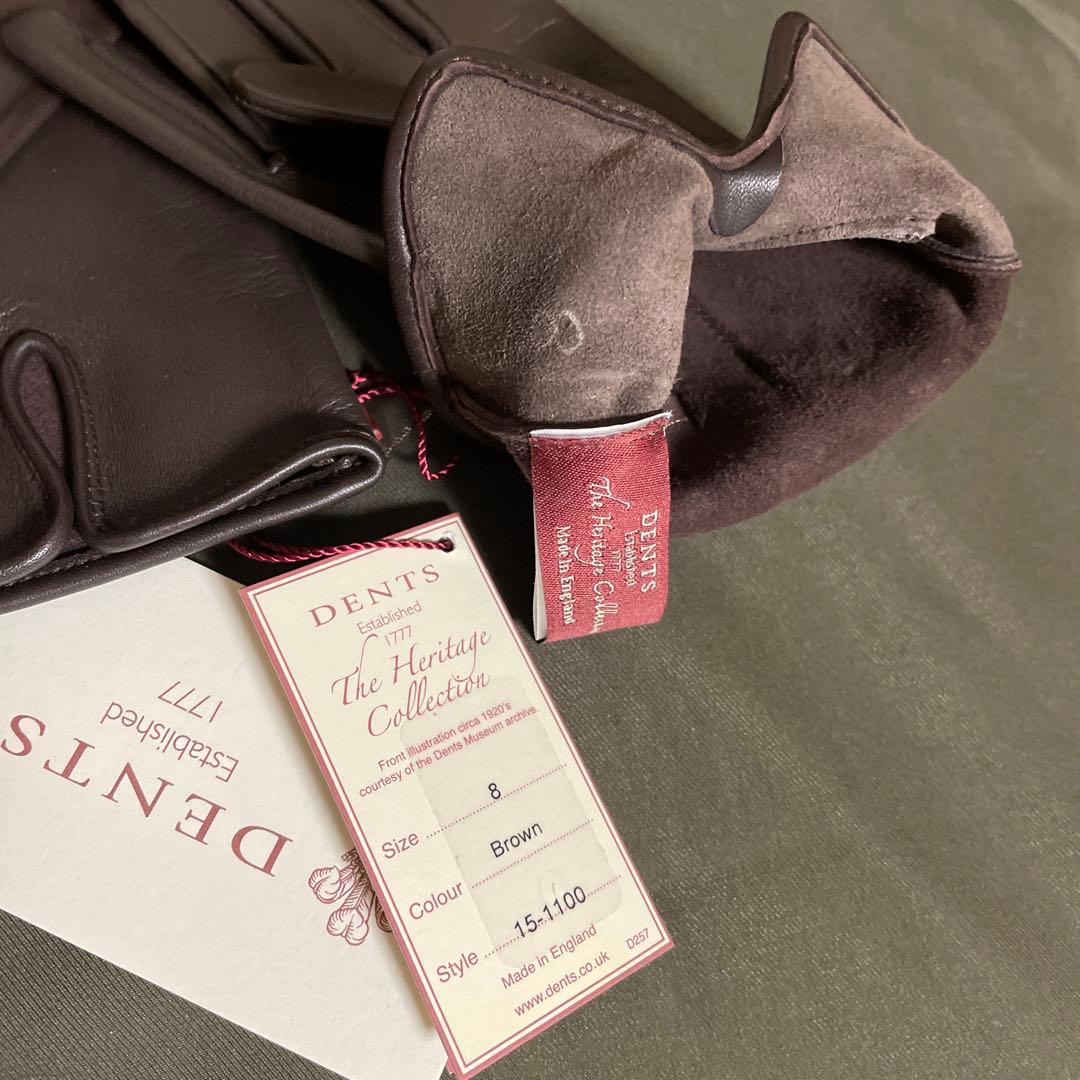 【新品未使用 】最終お値下げ価格/国内百貨店DENTS 上級仕様本革レザー手袋