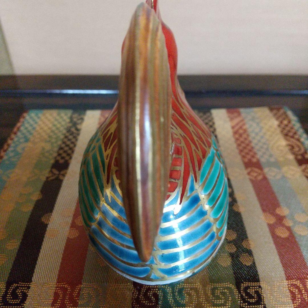 ５世乾山 仁清写 色絵 鶏香合