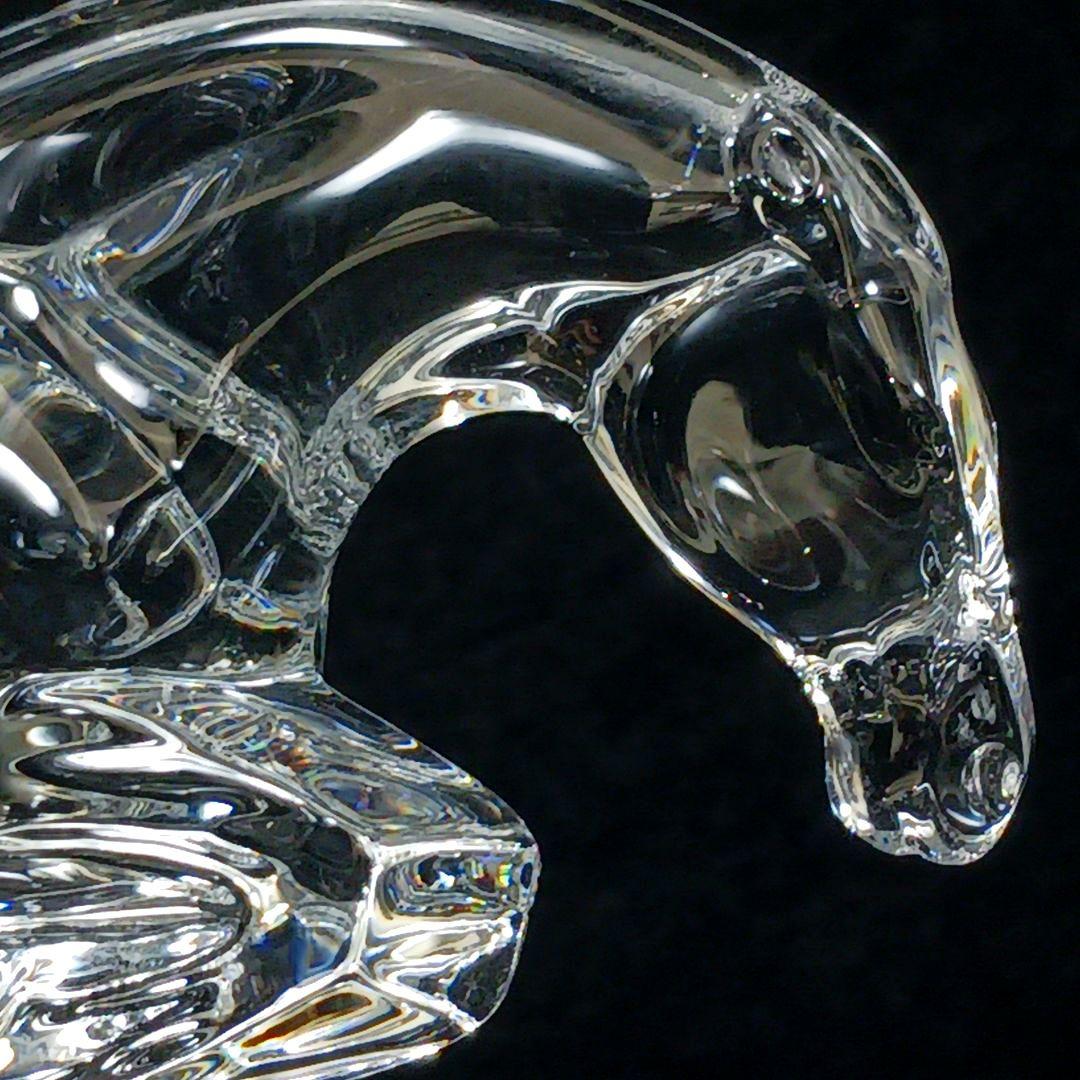 Y2799-1 バカラ ジャンピングホース 馬 置時計 横16㎝