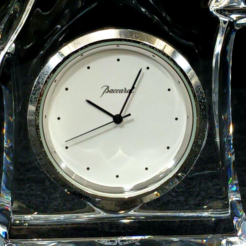 Y2799-1 バカラ ジャンピングホース 馬 置時計 横16㎝