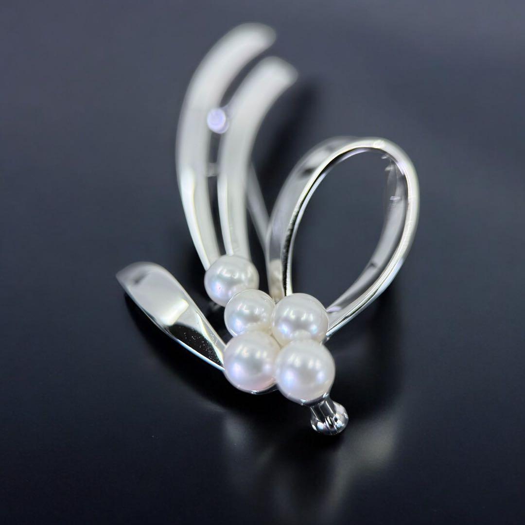 【未使用保管品】ミキモト アコヤ　本真珠　パール　ブローチ　コサージュ