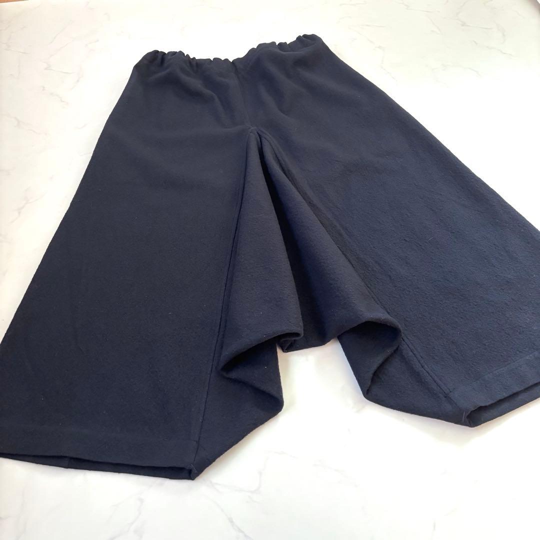 アーツアンドサイエンス サルエルパンツ メルトンウール 縮絨 日本製 ネイビー