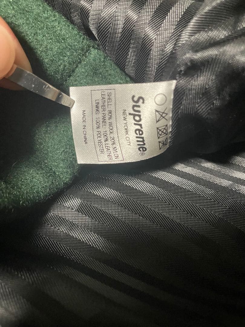 シュプリーム ドンキージャケット レザーウール コートブルゾンメンズ L