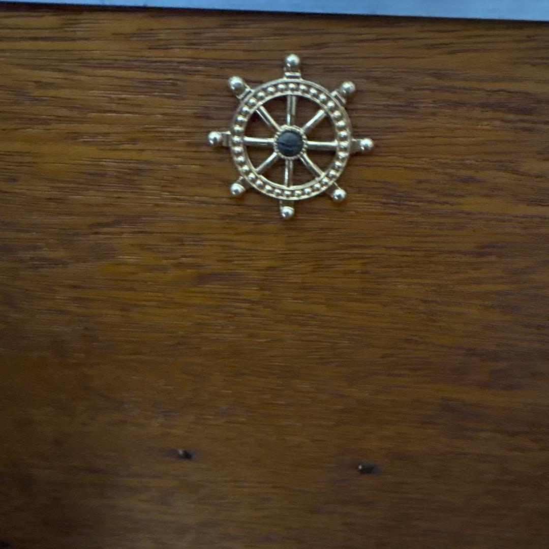 アンティーク　船舶用羅針盤　佐浦計器製作所　コンパス 木製ケース付きB-100