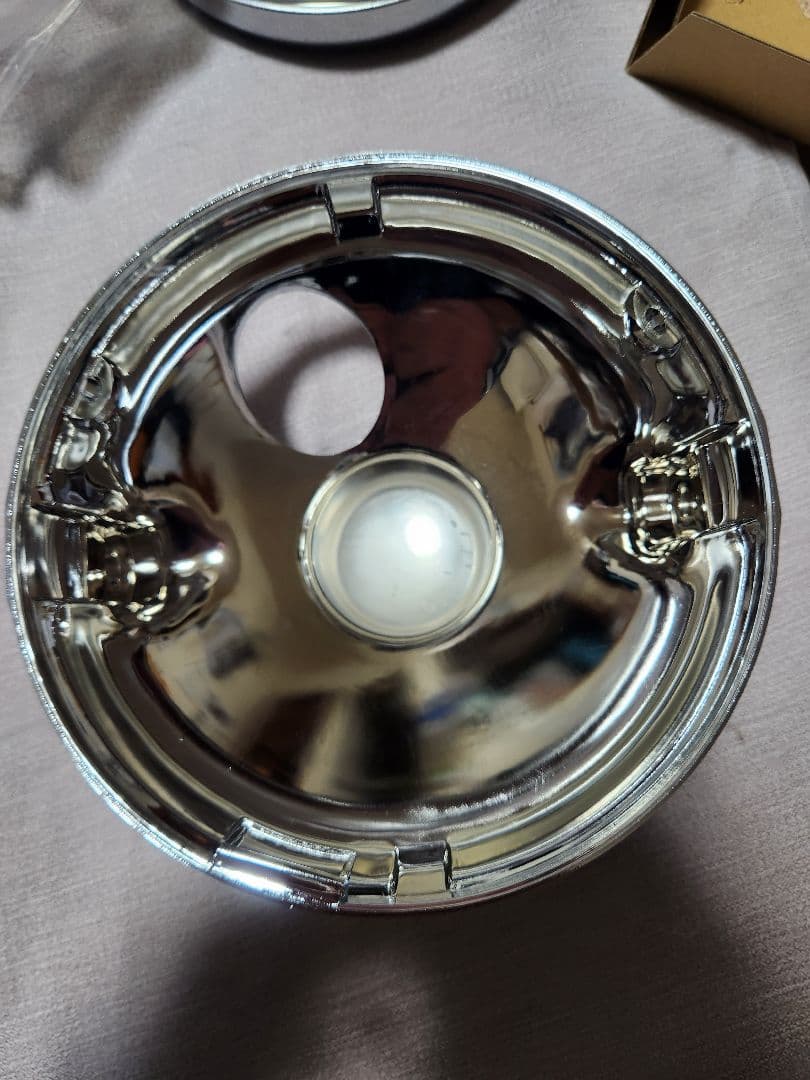 S.E.M.MADCHAL 888ヘッドライト クリアレンズ メッキケース