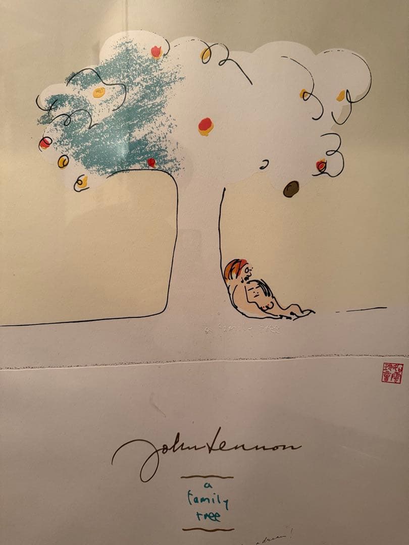 お値下げ　ジョン・レノン　a Family Tree オノヨーコ　サイン入り希少