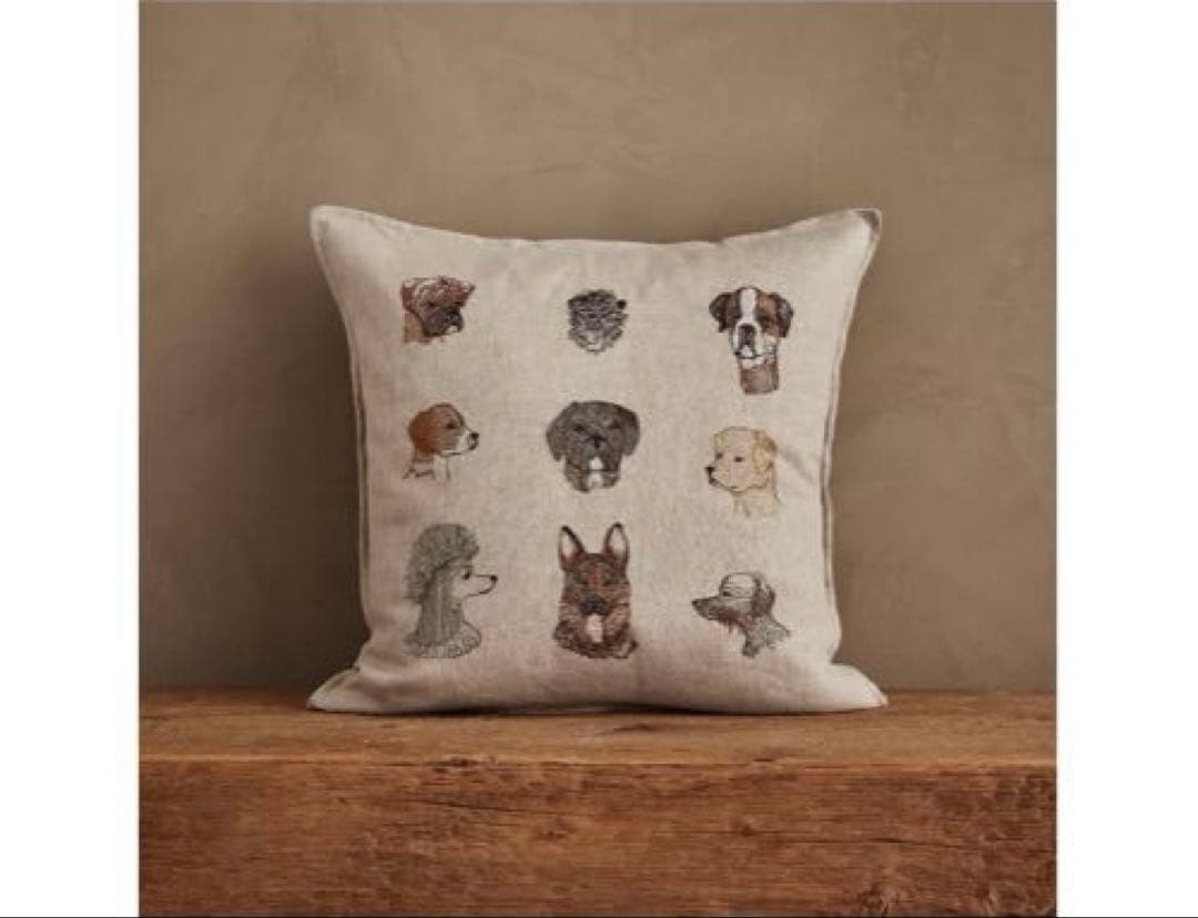 【新品】Coral&Tusk コーラルアンドタスク　クッションカバー Dogs犬