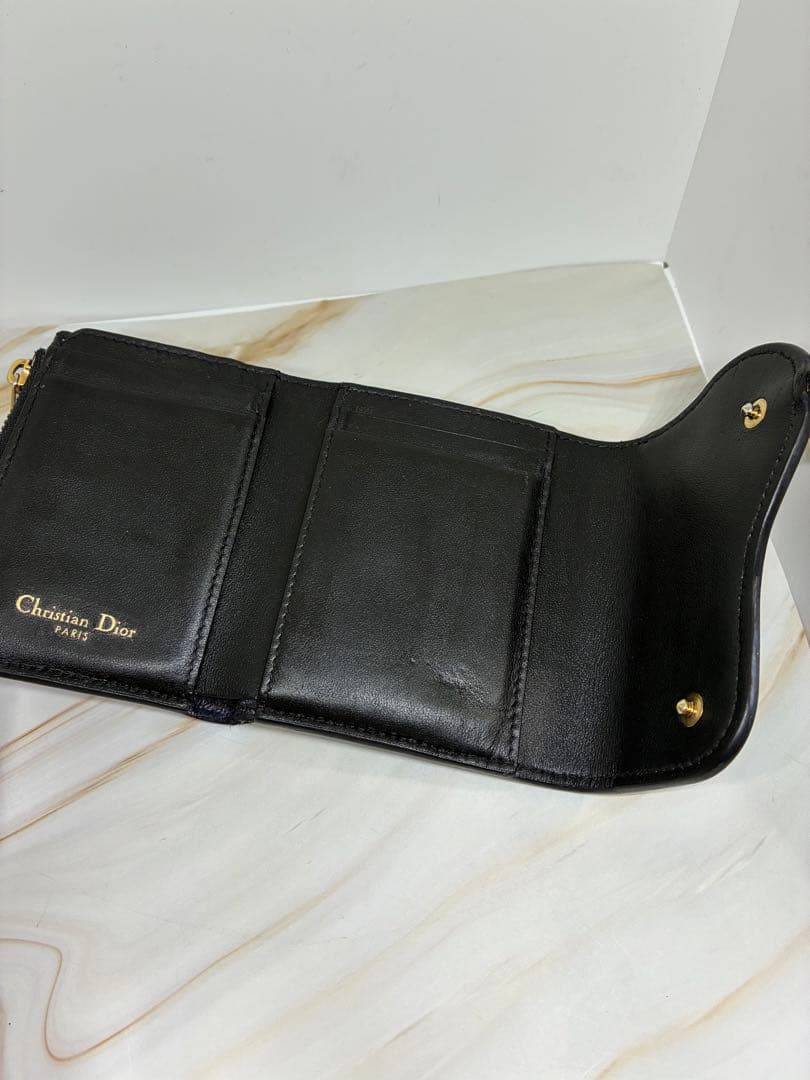 輪*〜様 Dior ディオール サドル ロータスウォレット 3つ折り財布