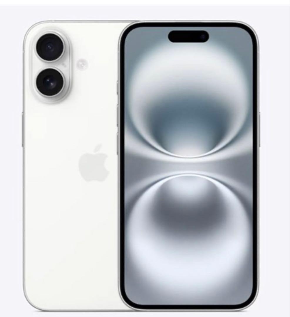 Appleストア版 SIMフリー iPhone16 ホワイト 最大容量100%