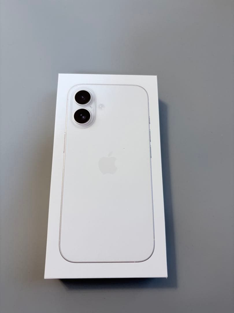 Appleストア版 SIMフリー iPhone16 ホワイト 最大容量100%