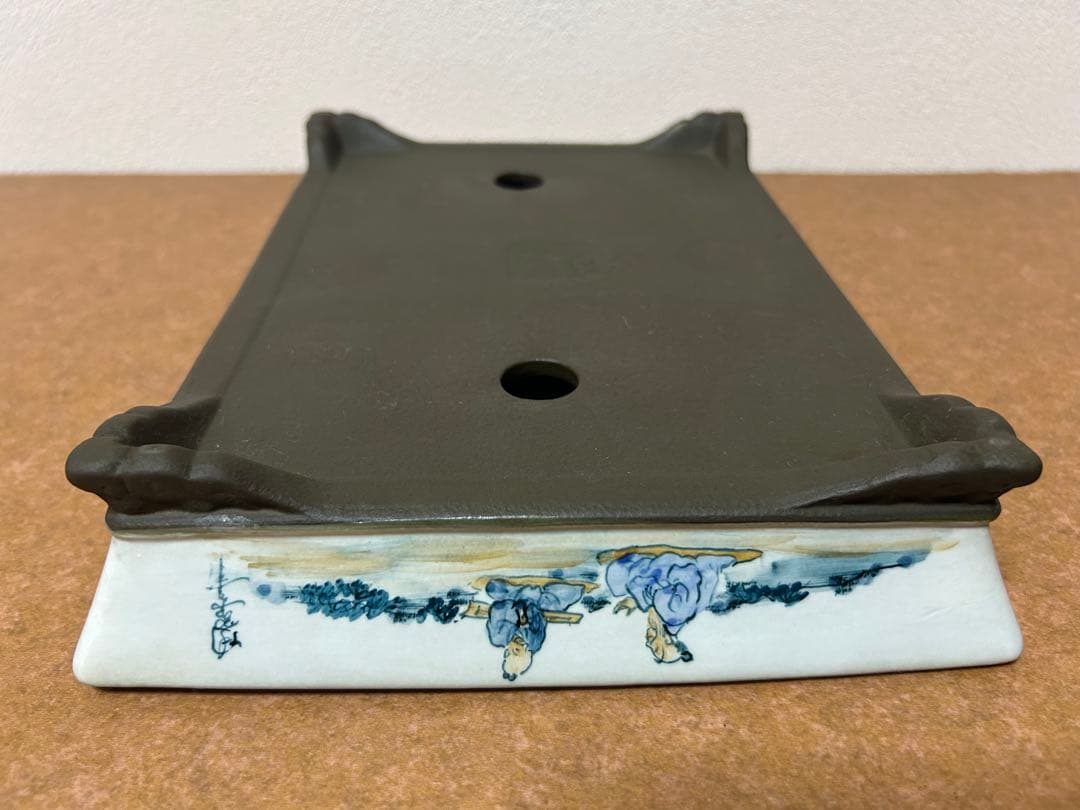 陶翠　絵鉢　盆栽鉢　小品盆栽　山野草