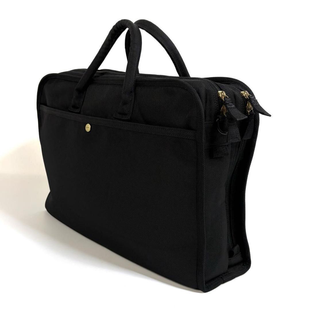 【美品】PORTER 大容量 ブリーフケース 書類鞄 ブラック 日本製