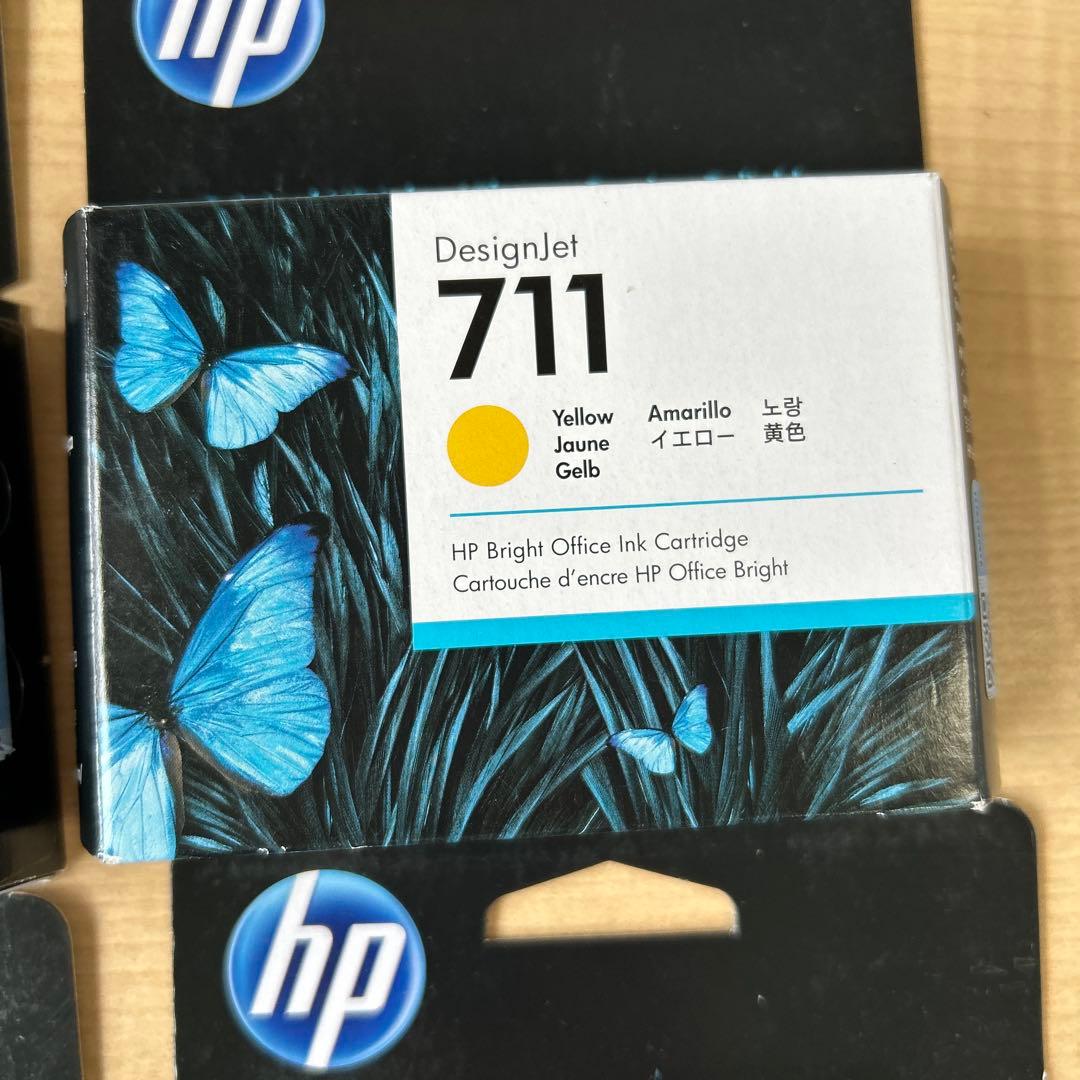 【新品】HP DesignJet 711B インクカートリッジ 4個セット