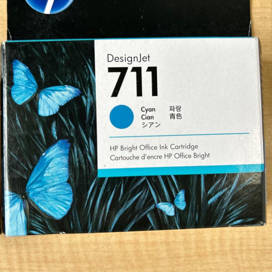 【新品】HP DesignJet 711B インクカートリッジ 4個セット