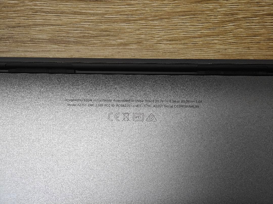 MacBook本体 Apple MacBook Pro 2020 i5 16GB 512GB