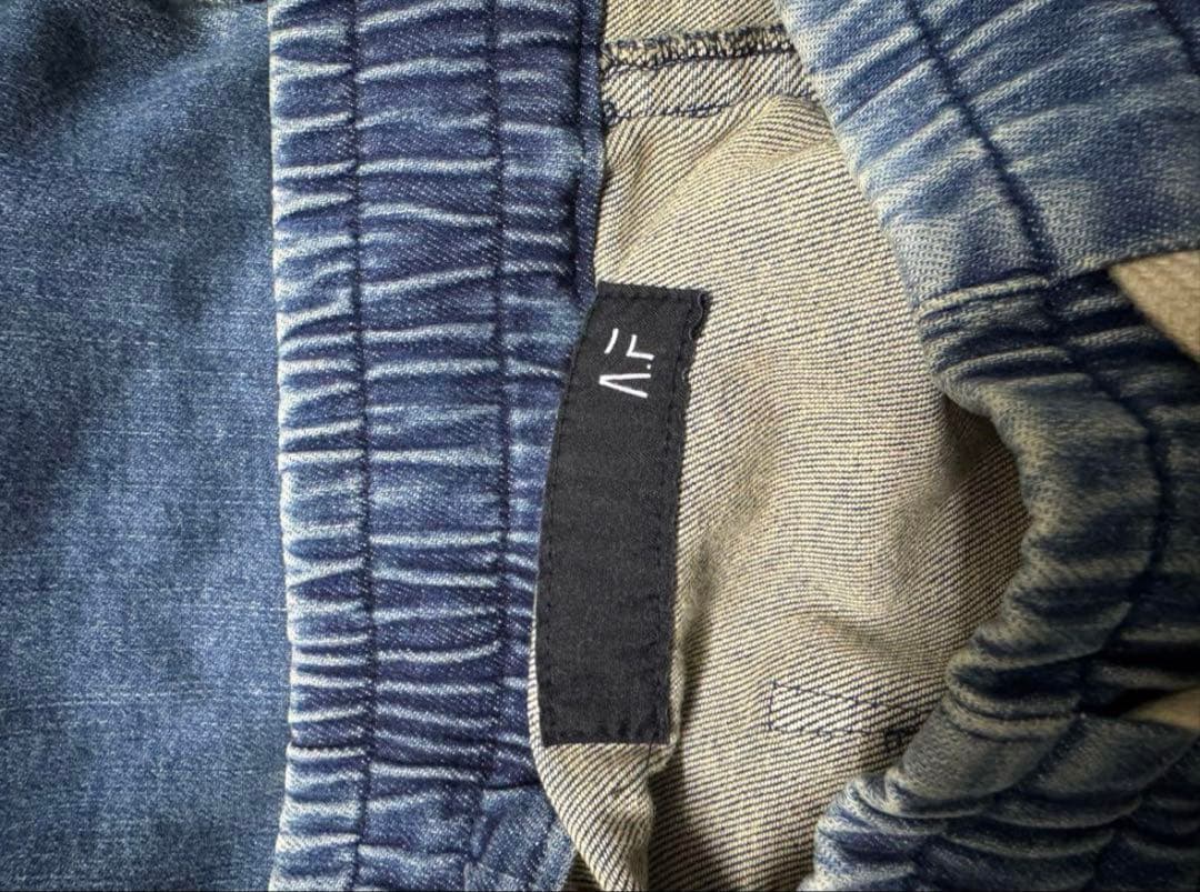 A.F ARTEFACT インディゴデニムカーゴサルエルスキニー　❗️2回着用美品