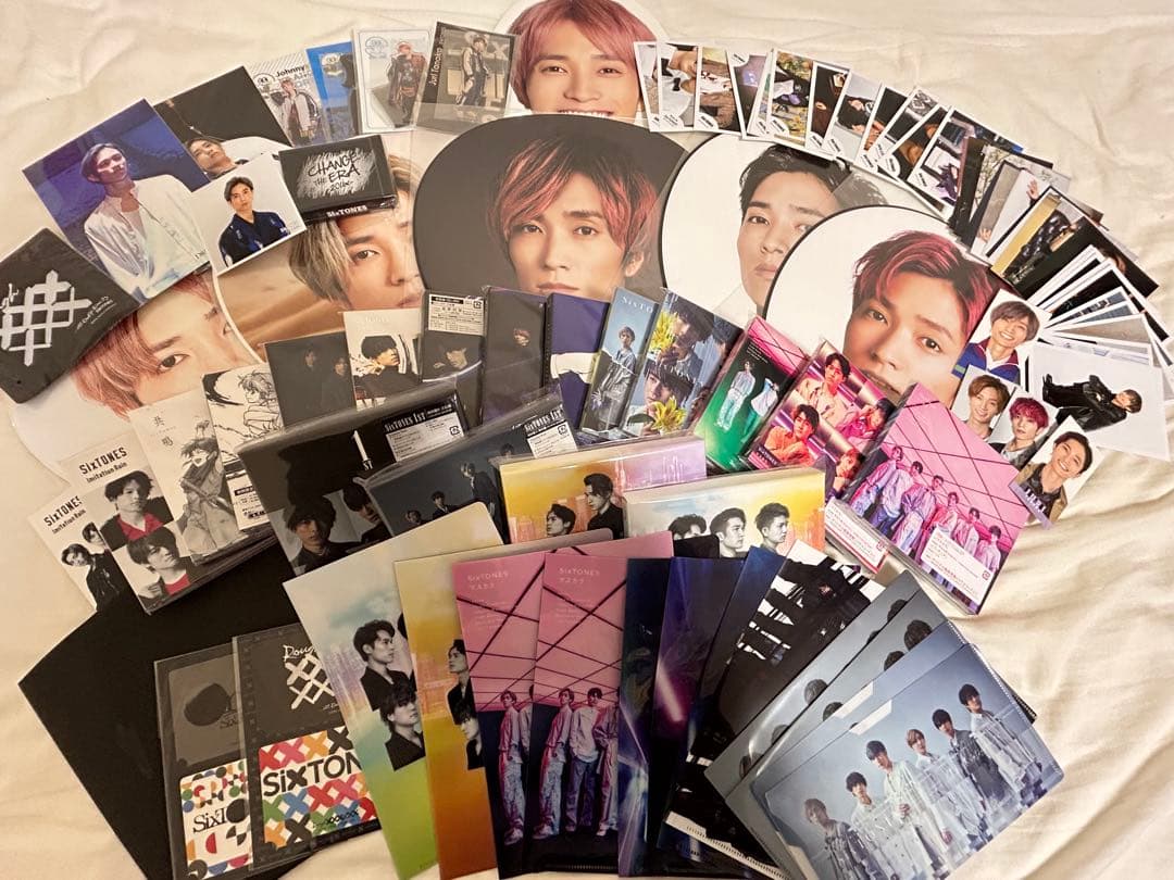 田中樹 SixTONES うちわ 公式写真 CD まとめ売り レア物多数！