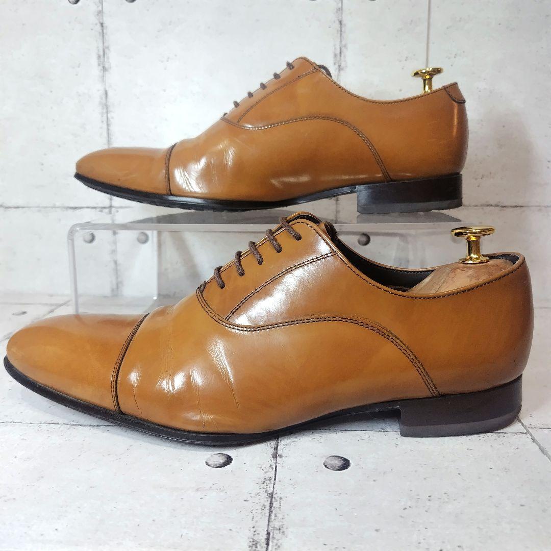 リーガル 011R 24.5 ライトブラウン ストレートチップ ビジネス 革靴