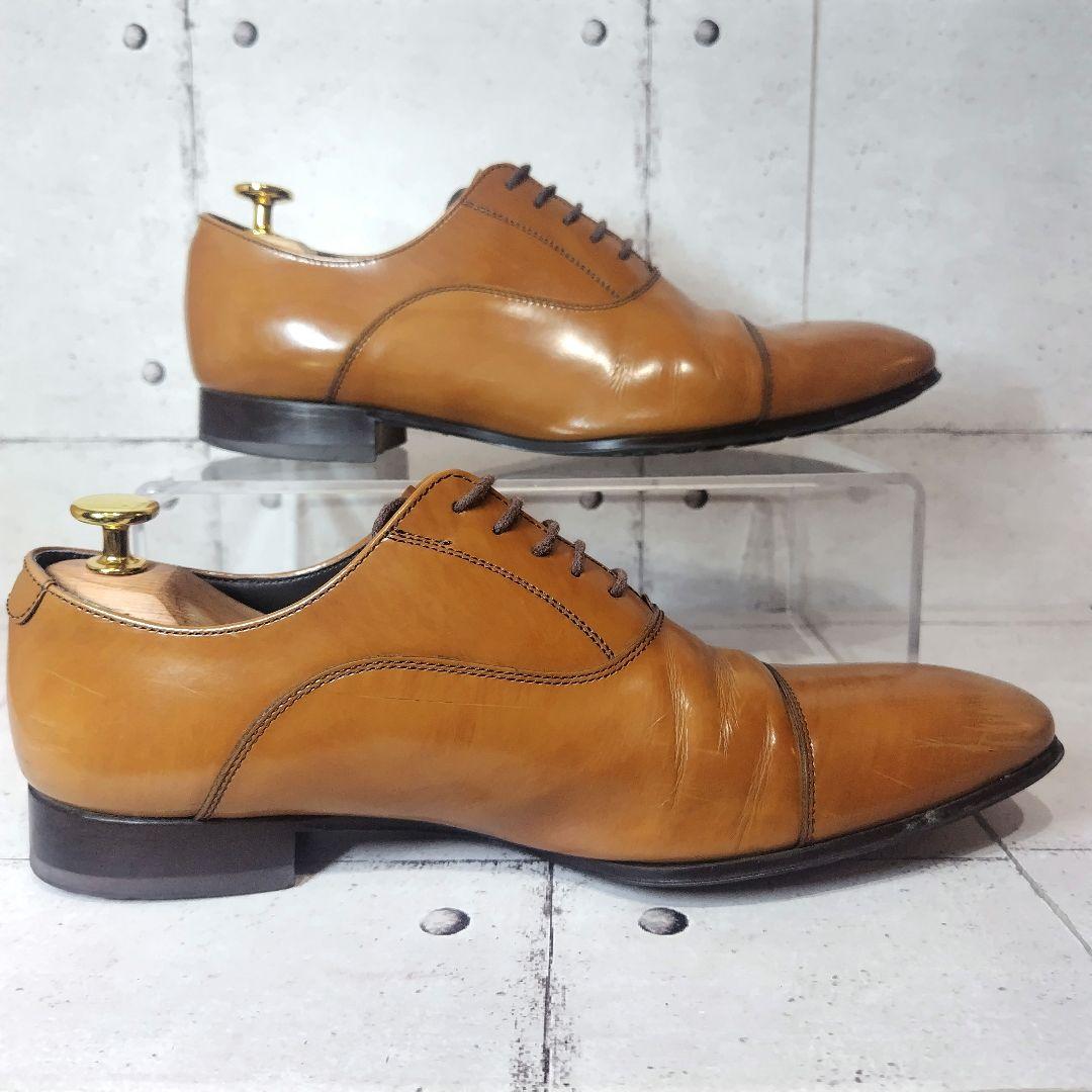 リーガル 011R 24.5 ライトブラウン ストレートチップ ビジネス 革靴