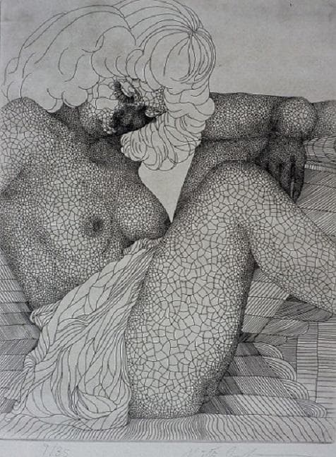 城景都　エッチング　エディションナンバー９/３５　鉛筆サインあり