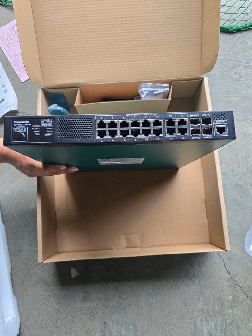 パナソニック GA-ML12THPoE+ スイッチングハブ 本体