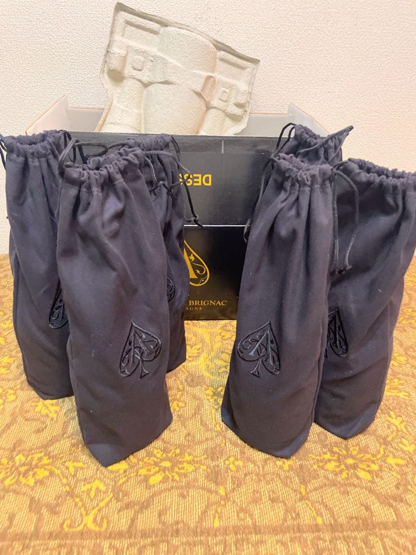 アルマンド　シルバー　レッド　グリーン　ゴールド6本空瓶セット