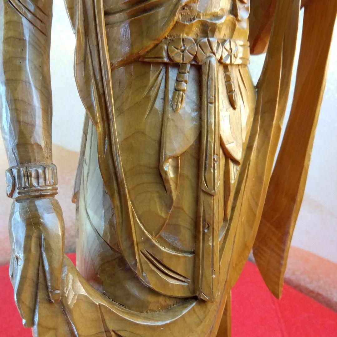 宝珠観音菩薩像　仏師63cm