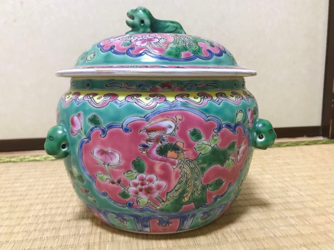 プラナカン　カムチェン　小物入れ　茶道具　水指