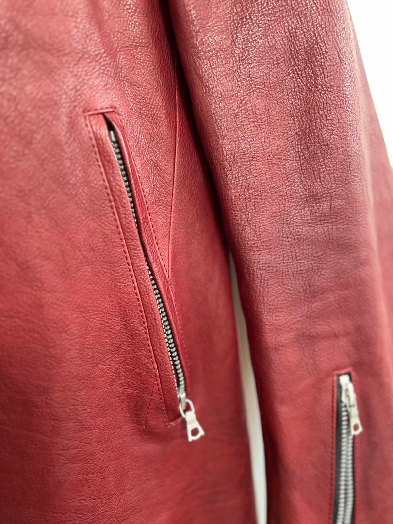 試着のみ BACKLASH シングルライダース RED S