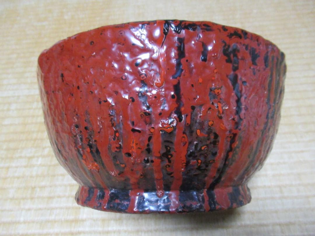 ◆極希少 唯一無二 1850年頃 箱入！会津塗 漆鉢 古乾漆 サンモトヤマ収集