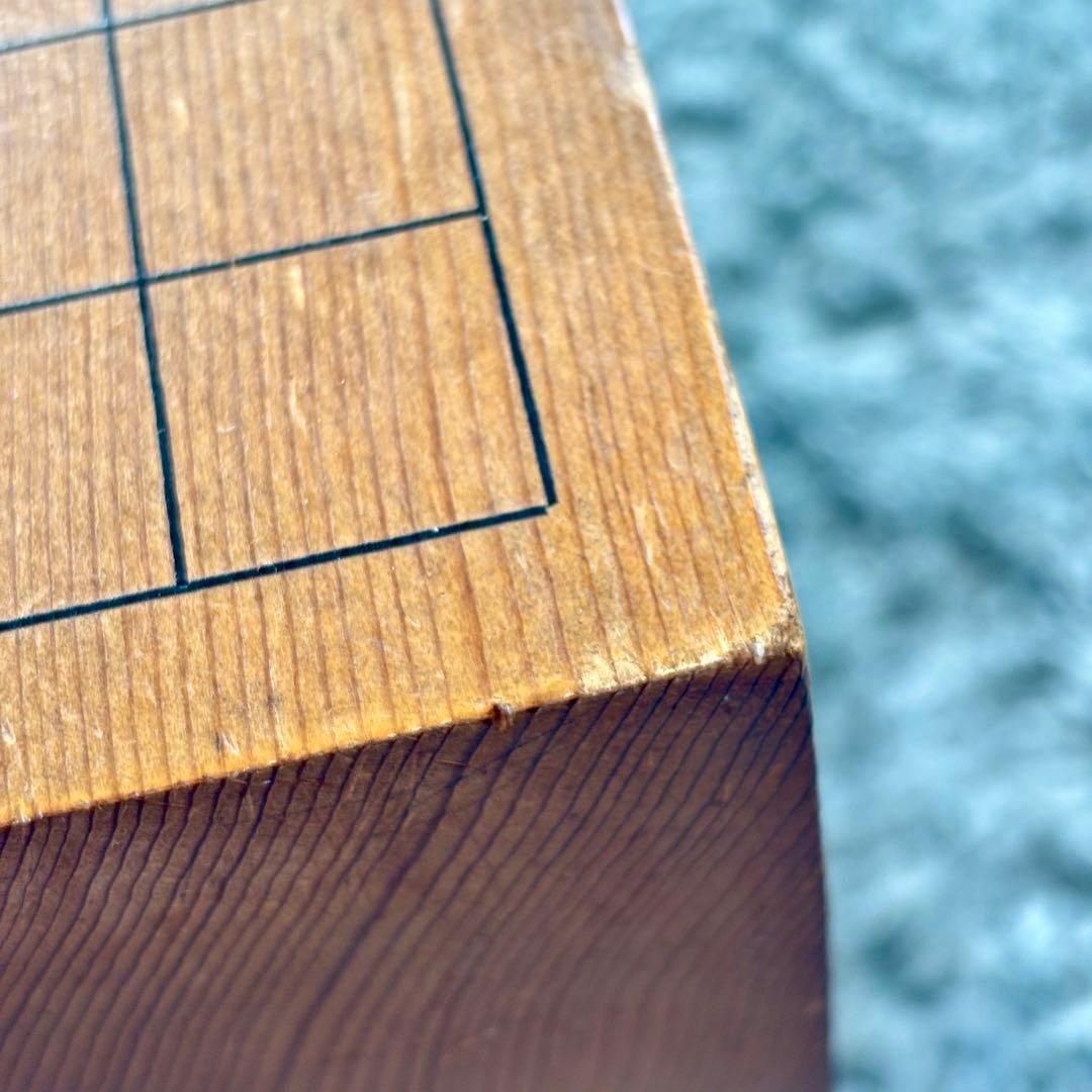 足付碁盤 厚さ約17.5cm ヘソ有り 路盤 囲碁盤