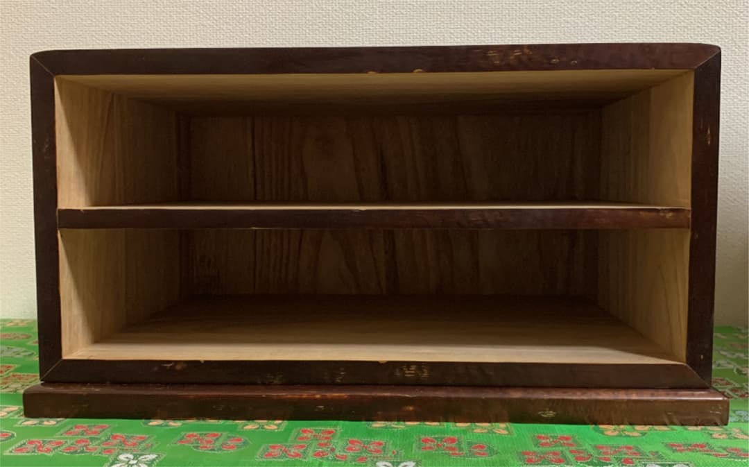 樺細工・総桐二段整理箱・1点物
