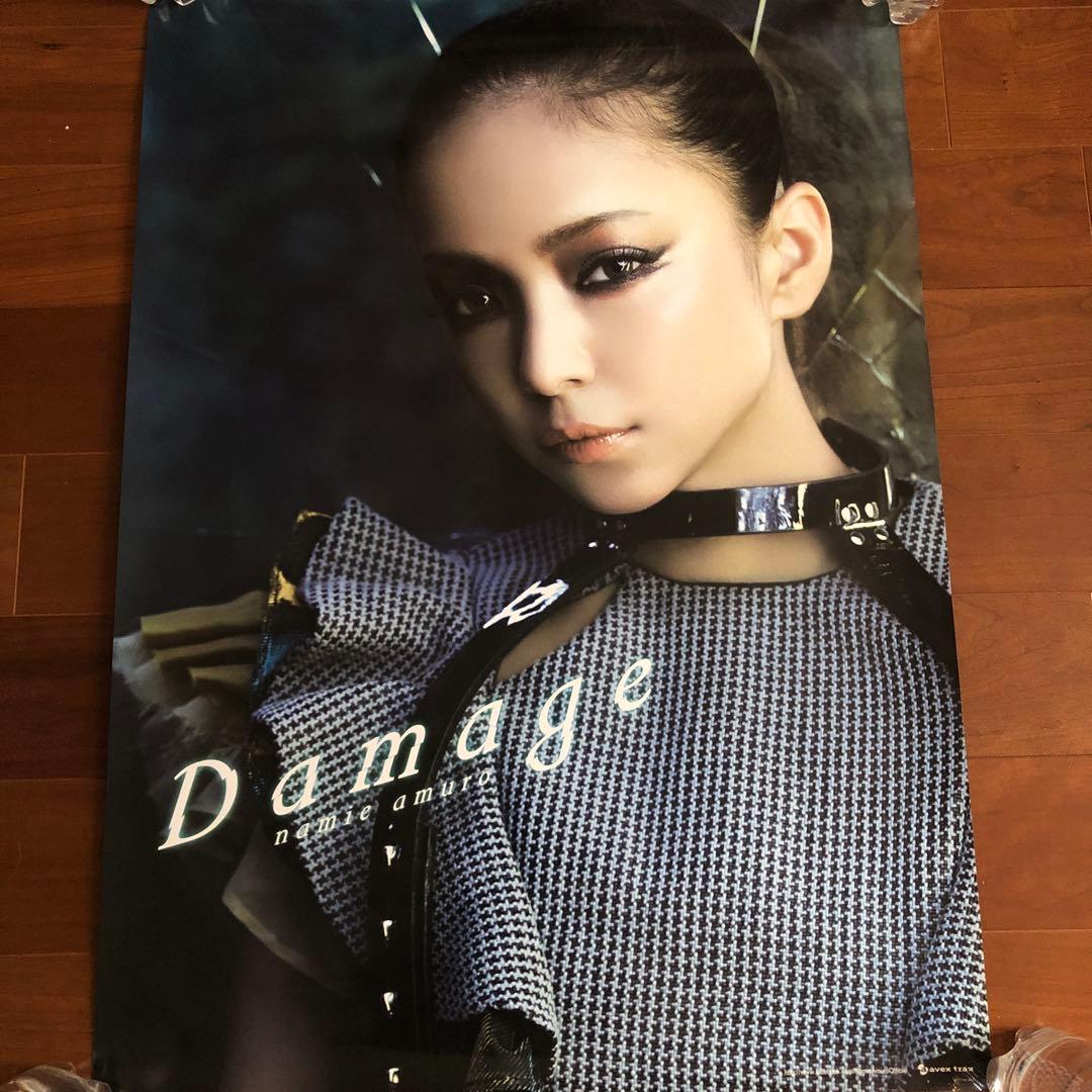 Q 新品 非売品 安室奈美恵 販促 告知 ポスター B2 Damage ダメージ