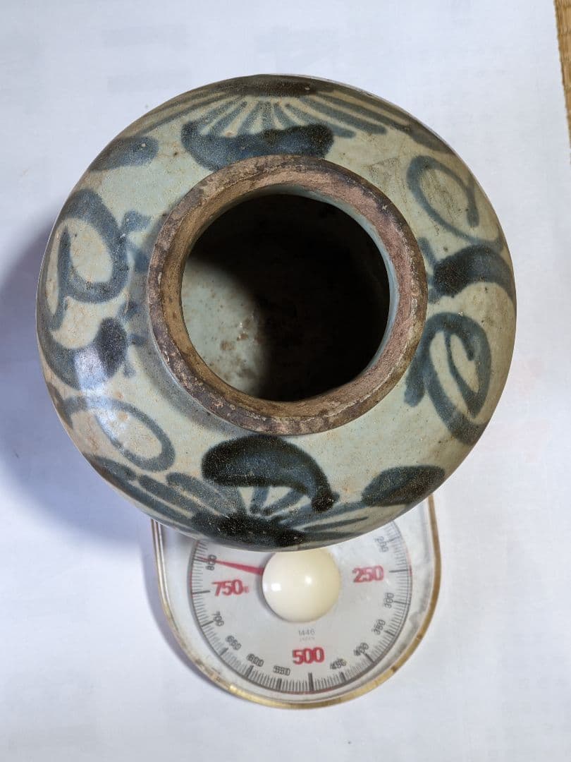 ♦中国陶磁 明時代末 漳州窯 呉須染付 壺 呉州手 置物飾り レア物古美術骨董品