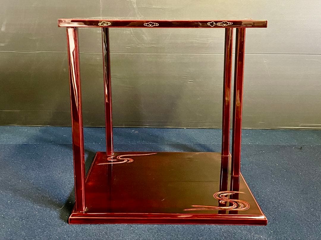 割引❣️「母」 鵬雲斎好 山雲棚 輪島塗 茶平一斎 裏千家 共箱 （93F①）