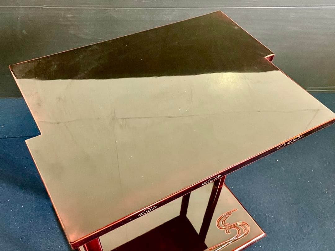 割引❣️「母」 鵬雲斎好 山雲棚 輪島塗 茶平一斎 裏千家 共箱 （93F①）