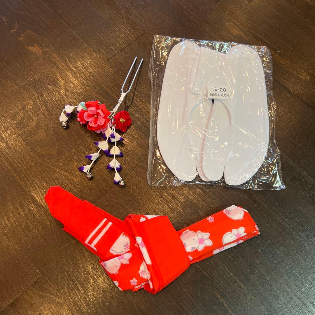 アンティーク 七五三 着物 作り帯 小物一式 フルセット 特価 大正ロマン 白系