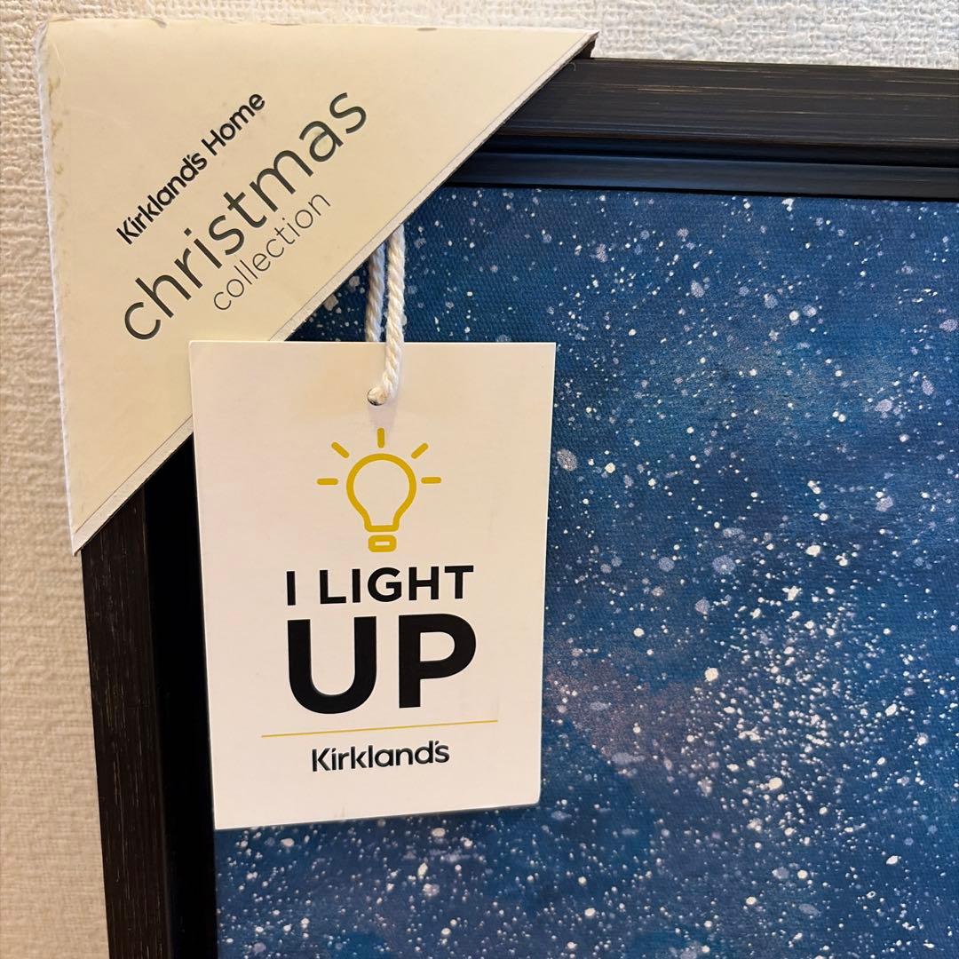 【アメリカで購入】ライトが光るクリスマスのトレーラーアートボード