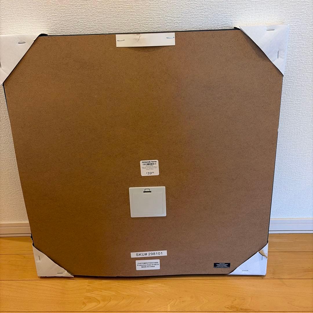 【アメリカで購入】ライトが光るクリスマスのトレーラーアートボード