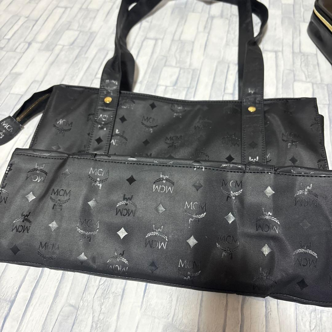 MCM エムシーエム バック ショルダー トート 総柄ロゴ ヴィセトス