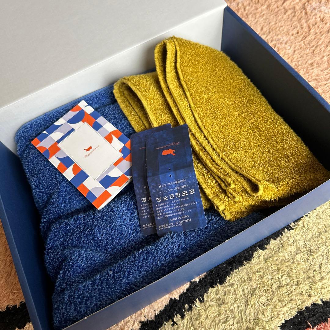 未使用Hippopotamusヒポポタマスミニバスタオルフェイスタオル2枚セット