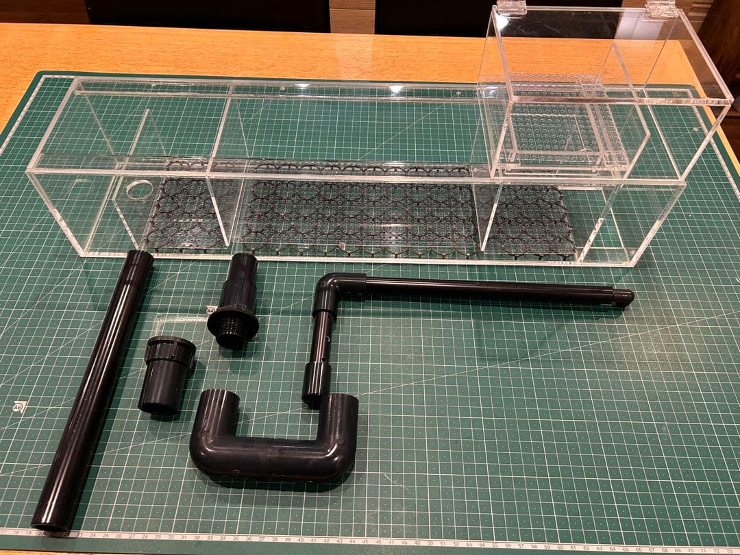 上部濾過式アクアリウム水槽アクアポニックス仕様　60cm幅水槽用