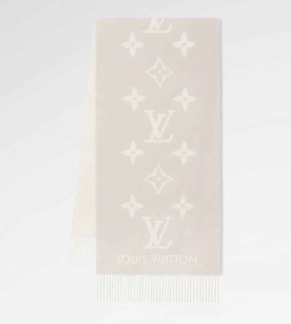 【LOUIS VUITTON美品 】マフラー・レイキャビック グレージュ